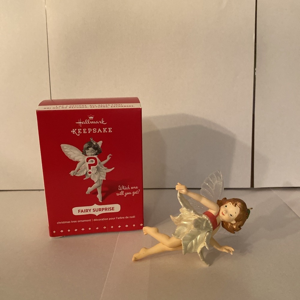 2015 Hallmark SURPRISE FAIRY MESSENGER Ornament Red
